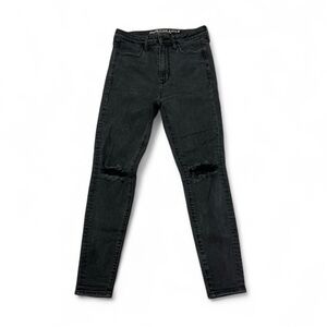 American Eagle Super Hi-Rise Jegging Super Stretch X Black Size 6 Short